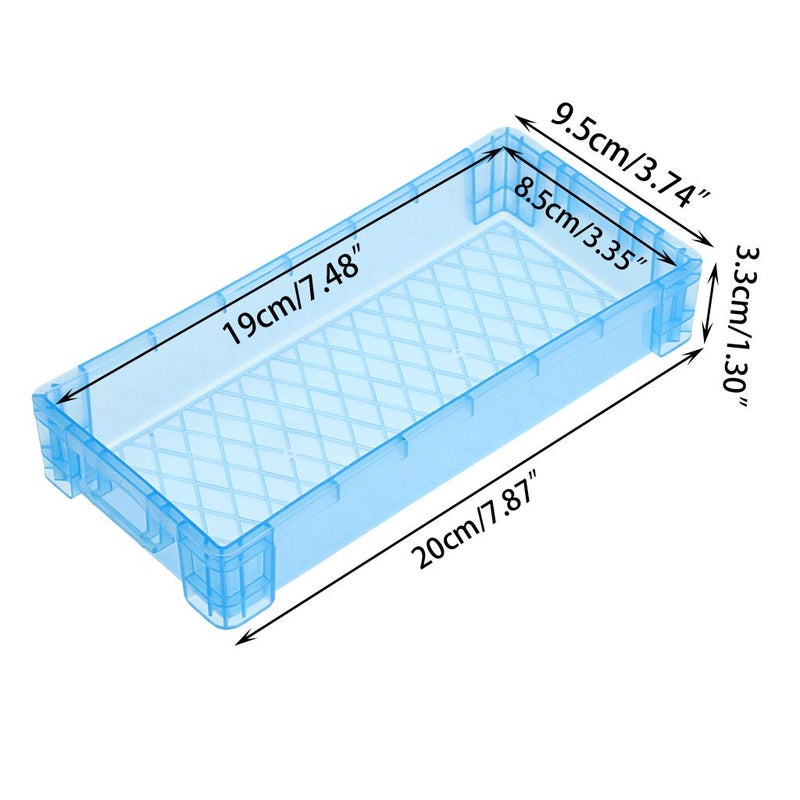 BTSKY Large Capacity Pencil Box, Office Supplies Storage Organizer Box, Brush Painting Pencils Storage Box Watercolor Pen Container Drawing Tools Colorful - Image 5